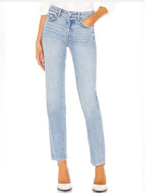GRLFRND Helena Straight Leg High Waisted Jeans in Under the Sun Size 27